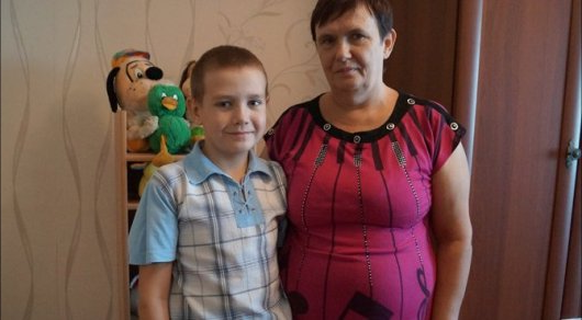 Антонина Плечкова и ее внук